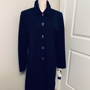 NWT Navy Blue Trench Coat - Rena Rowen